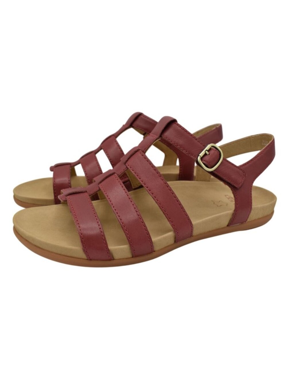 Dansko EU 38 US 7.5-8 Janice Calf Cayenne Leather Open Toe Strappy Sandals Shoes